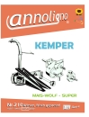 Kemper Häcksler Typ Mais-Wolf-Super Bild- Ersatzteilliste & Explosionszeichnungen - annoligno 210